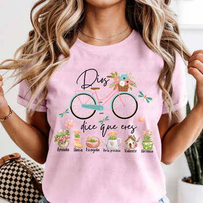 Dios dice que eres... DTF Shirt Transfer BEST SELLER