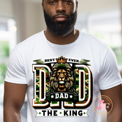 Dad the King DTF Shirt Transfer