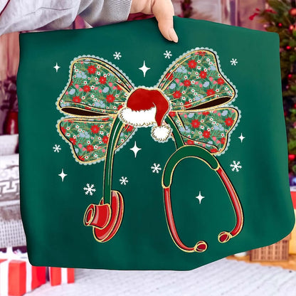 Christmas Nurse Stethoscope Dtf Shirt Transfer