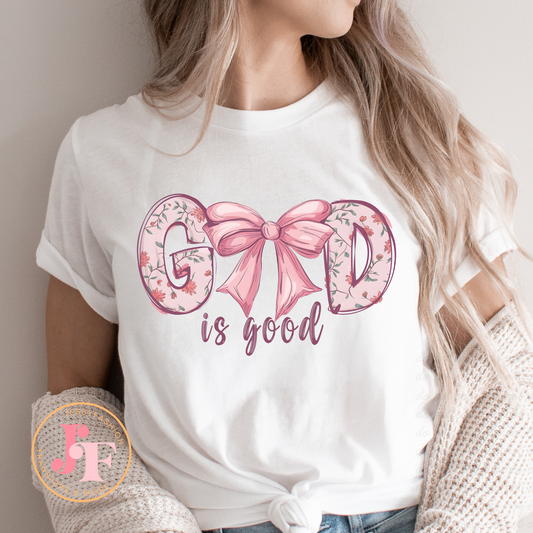 God is good bow DTF Shirt Transfer