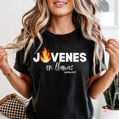 Jóvenes en llamas DTF Shirt Transfer