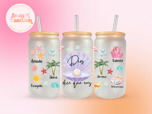 Dios dice que eres (Edición de verano) UV DTF CUP WRAP