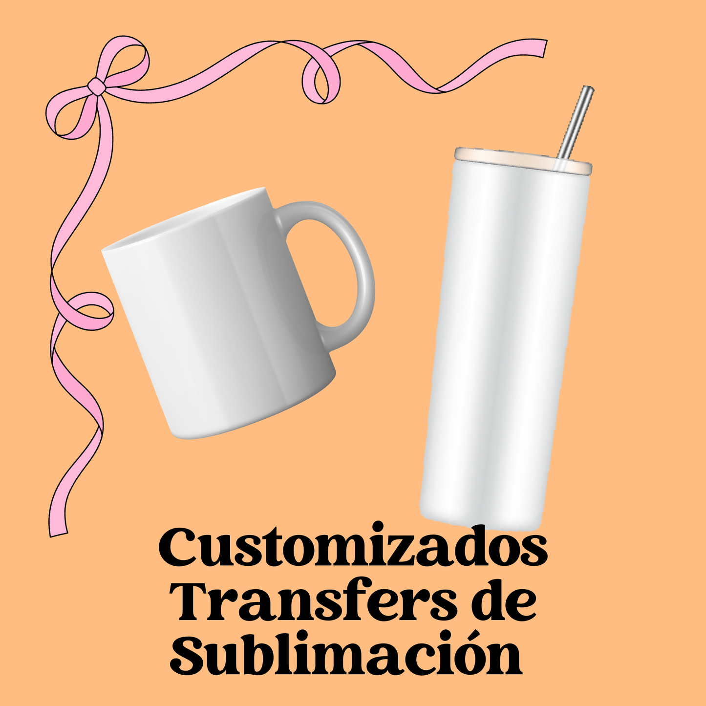Taza o Tumbler customizados/ Transfer de sublimación (favor leer descripción)