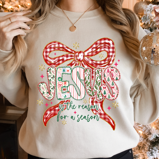 Jesus is the reason for a season Dtf Shirt Transfer