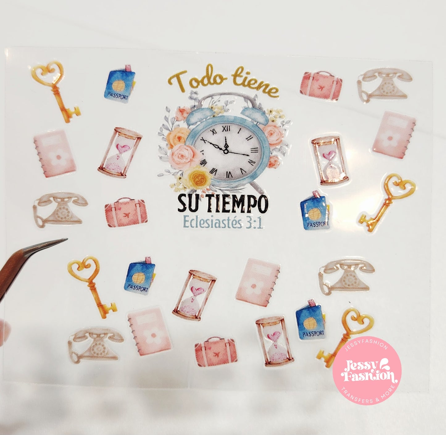 Todo tiene su tiempo Mini uv dtf wrap