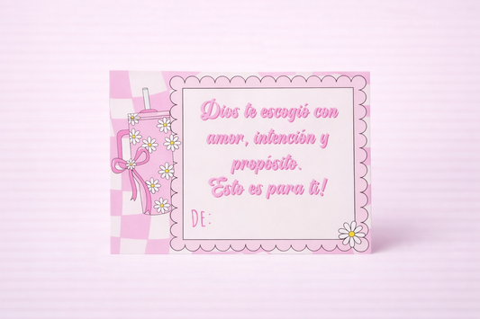 Tarjetas para Mini Tumbler 12pc Keychains con Mensajes