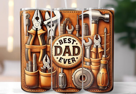 Best DAD Ever Sublimation Transfer Tumbler
