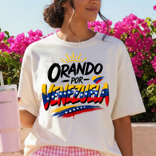 Orando por Venezuela en Español o English Dtf transfer