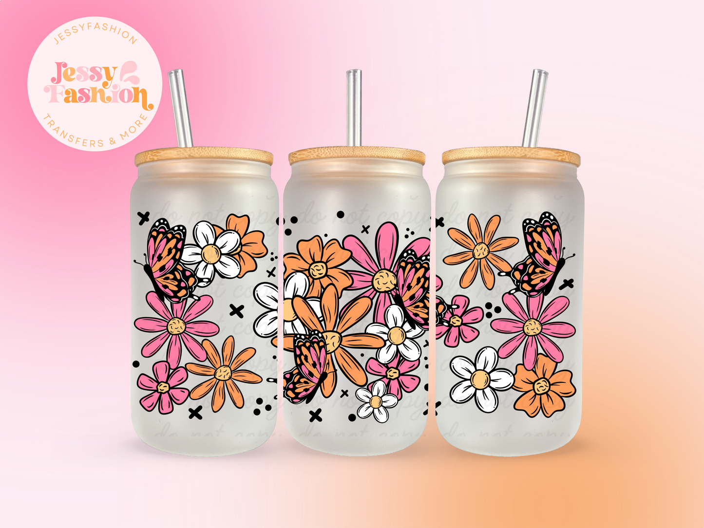 Sunset Garden UV DTF CUP WRAP