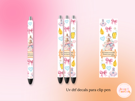 Perfume derramando a los pies de Jesús UV DTF Decal Bolígrafo