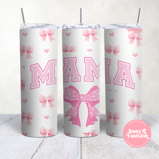 Pink Mama Bow Sublimation Transfer