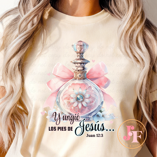 Y ungió los pies de Jesús DTF Shirt Transfer