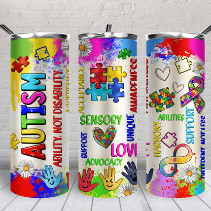 Autism ability not disability Sublimation Transfer