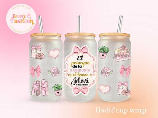 El principio de la sabiduría... UV DTF CUP WRAP