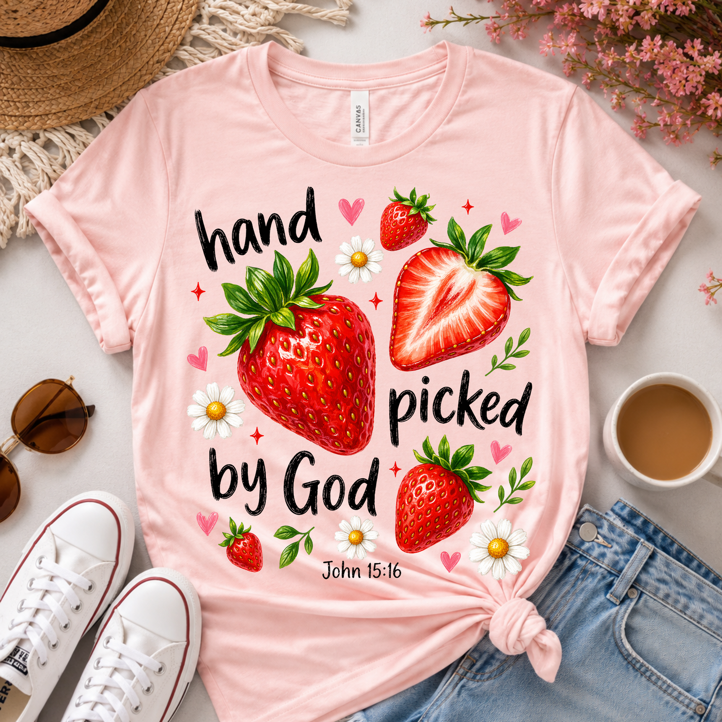 Hand picked by God Dtf shirt transfer