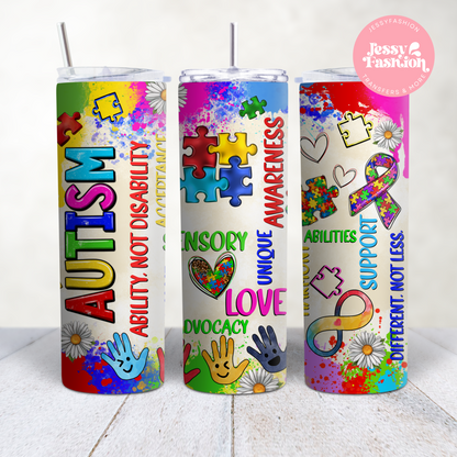 Autism ability not disability Sublimation Transfer