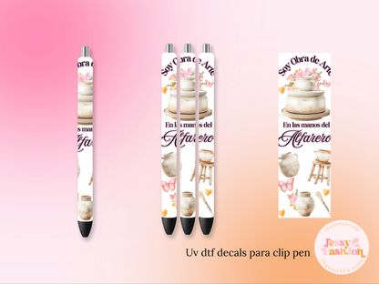 Soy obra de arte... UV DTF DECAL BOLÍGRAFO