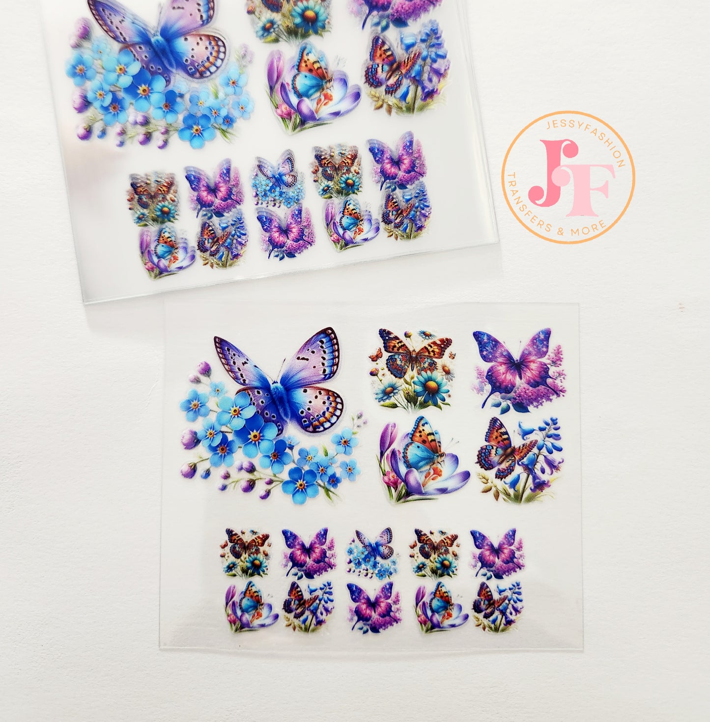 Butterflies mini tumbler uv dtf wrap