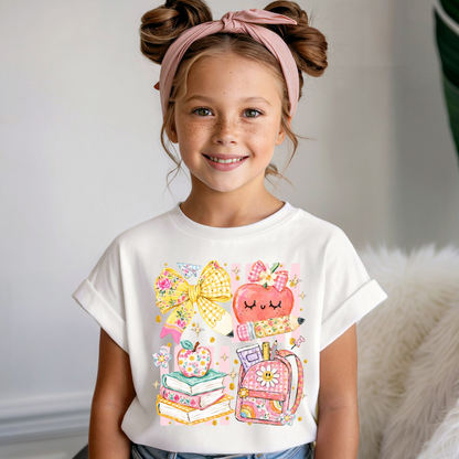 Sweet Pastel School Dtf shirt transfer