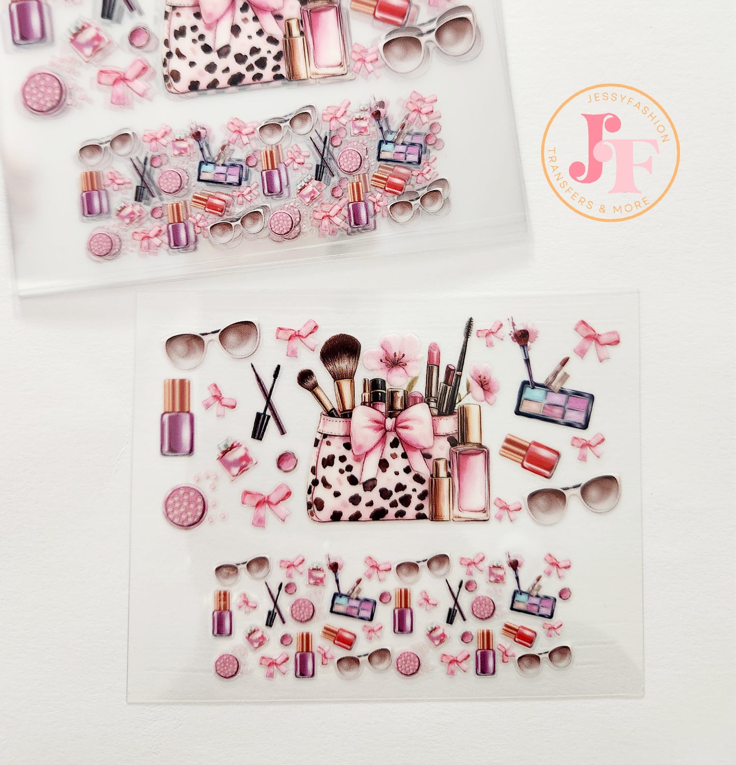 Makeup mini tumbler uv dtf wrap