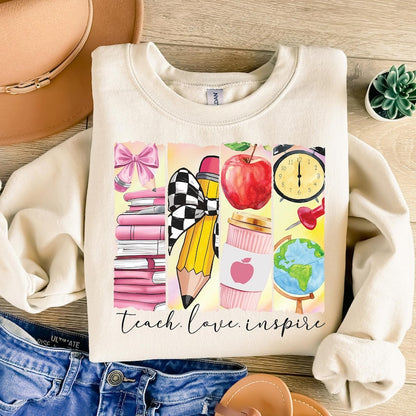 Teacher Love Inspire DTF Shirt Transfer