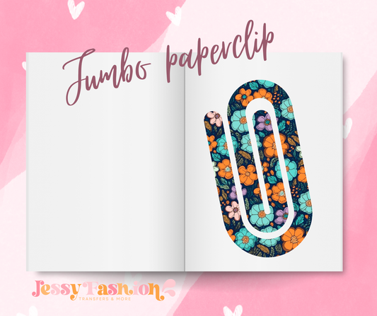 Floral Jumbo Paperclip