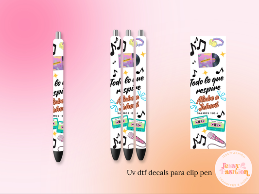 Todo lo que respire UV DTF DECAL BOLÍGRAFO