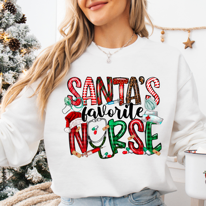 Santa favorite Nurse DTF transfer