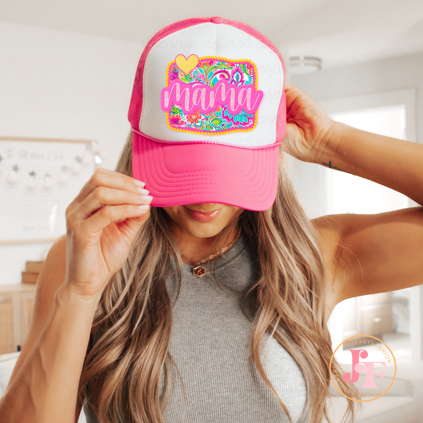 Colorful Mama Hat print