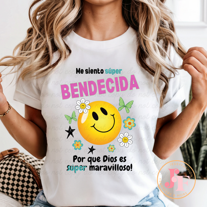 Super bendecida DTF Shirt Transfer