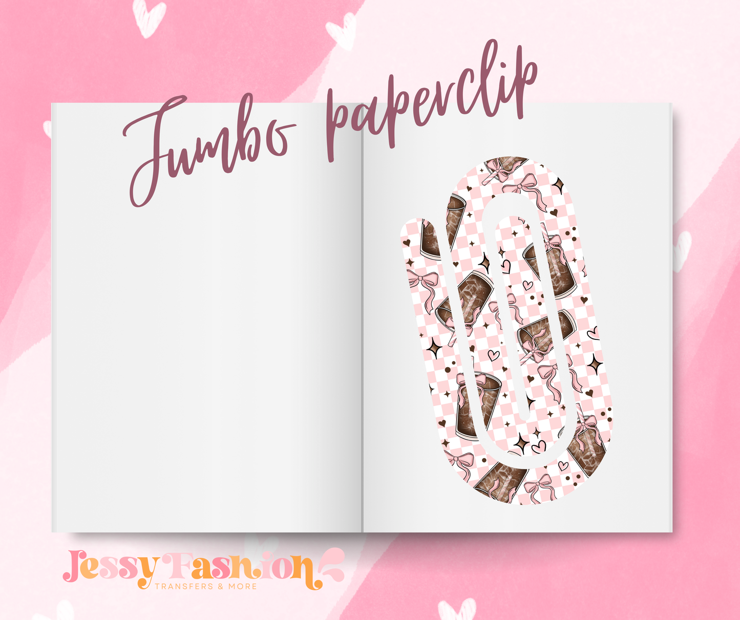 Iced coffee Girly Jumbo Paperclip