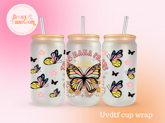 This Mama Prays UV DTF CUP WRAP