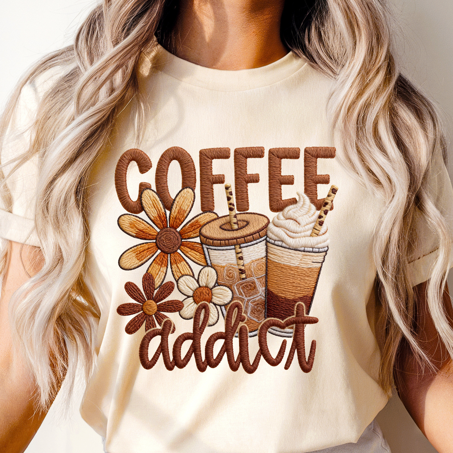 Coffee addict Shirt Transfer