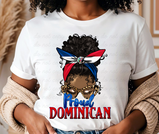 Proud Dominican DTF Shirt Transfer