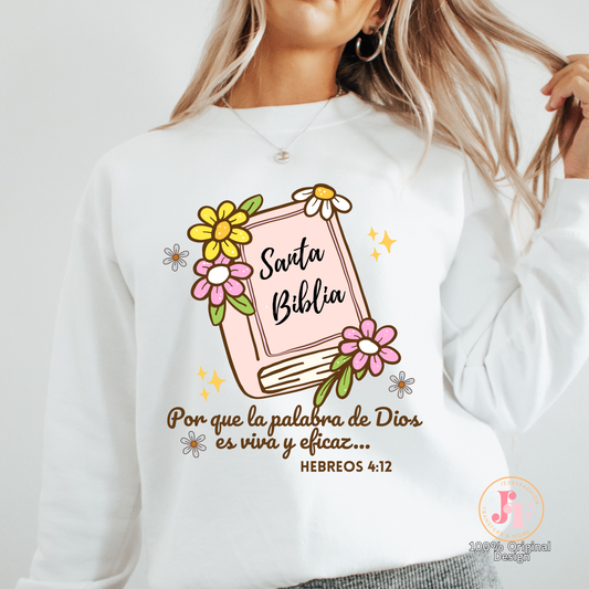 Por que la palabra... Hebreos 4:12 Dtf Shirt Transfer