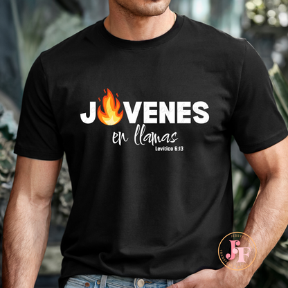 Jóvenes en llamas DTF Shirt Transfer