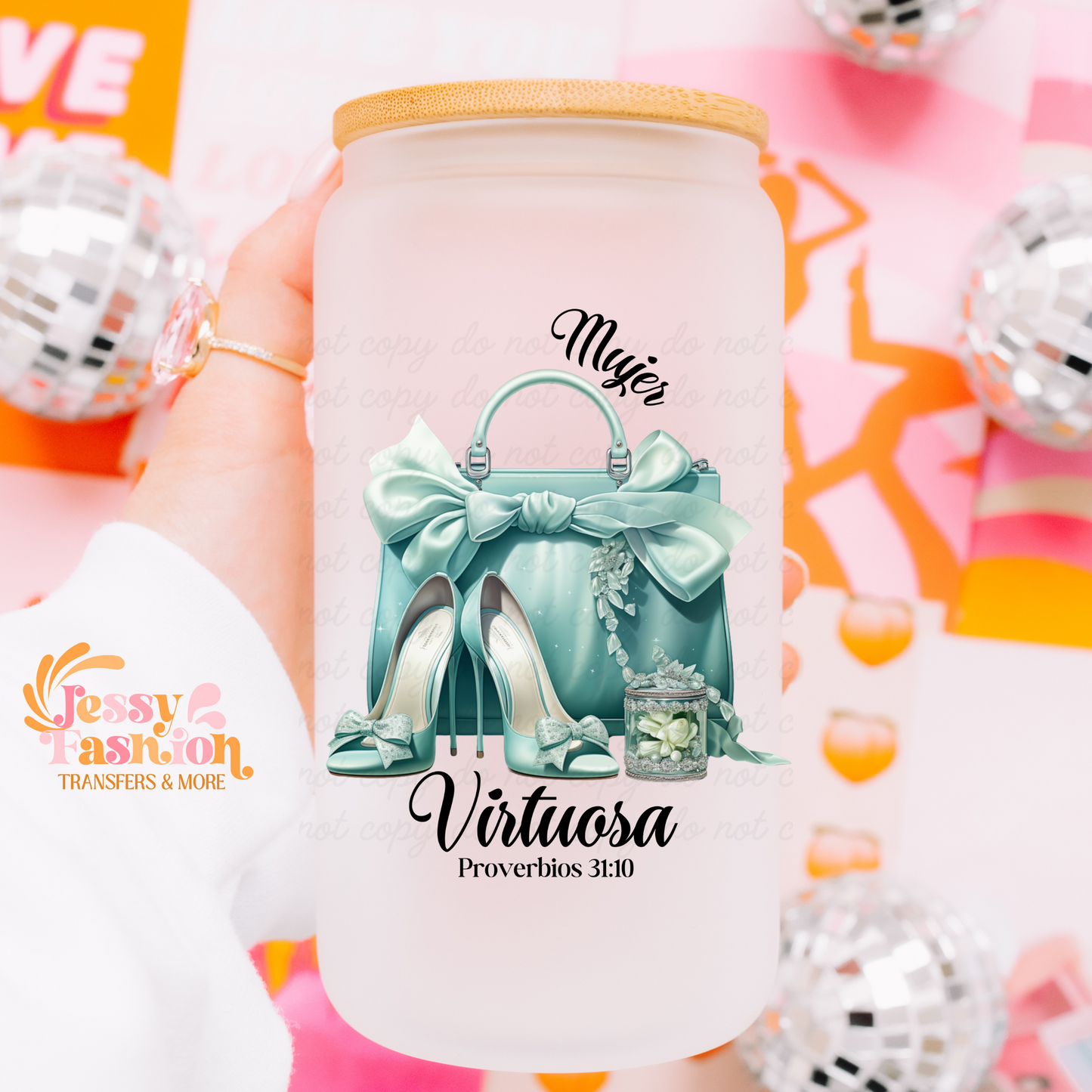 Mujer virtuosa UV DTF Decal