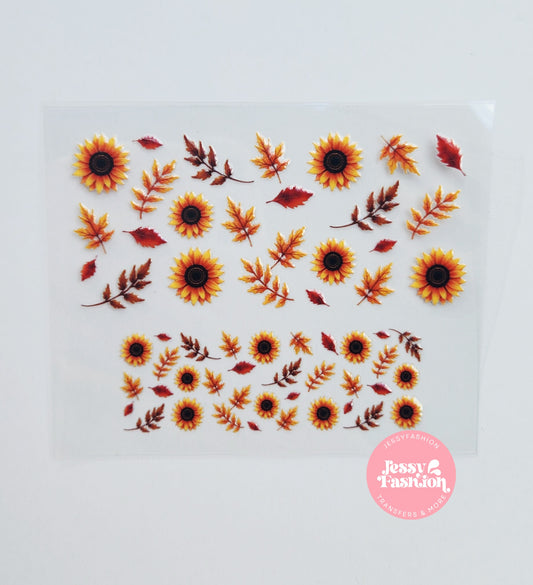 Sunflowers Mini uv dtf wrap
