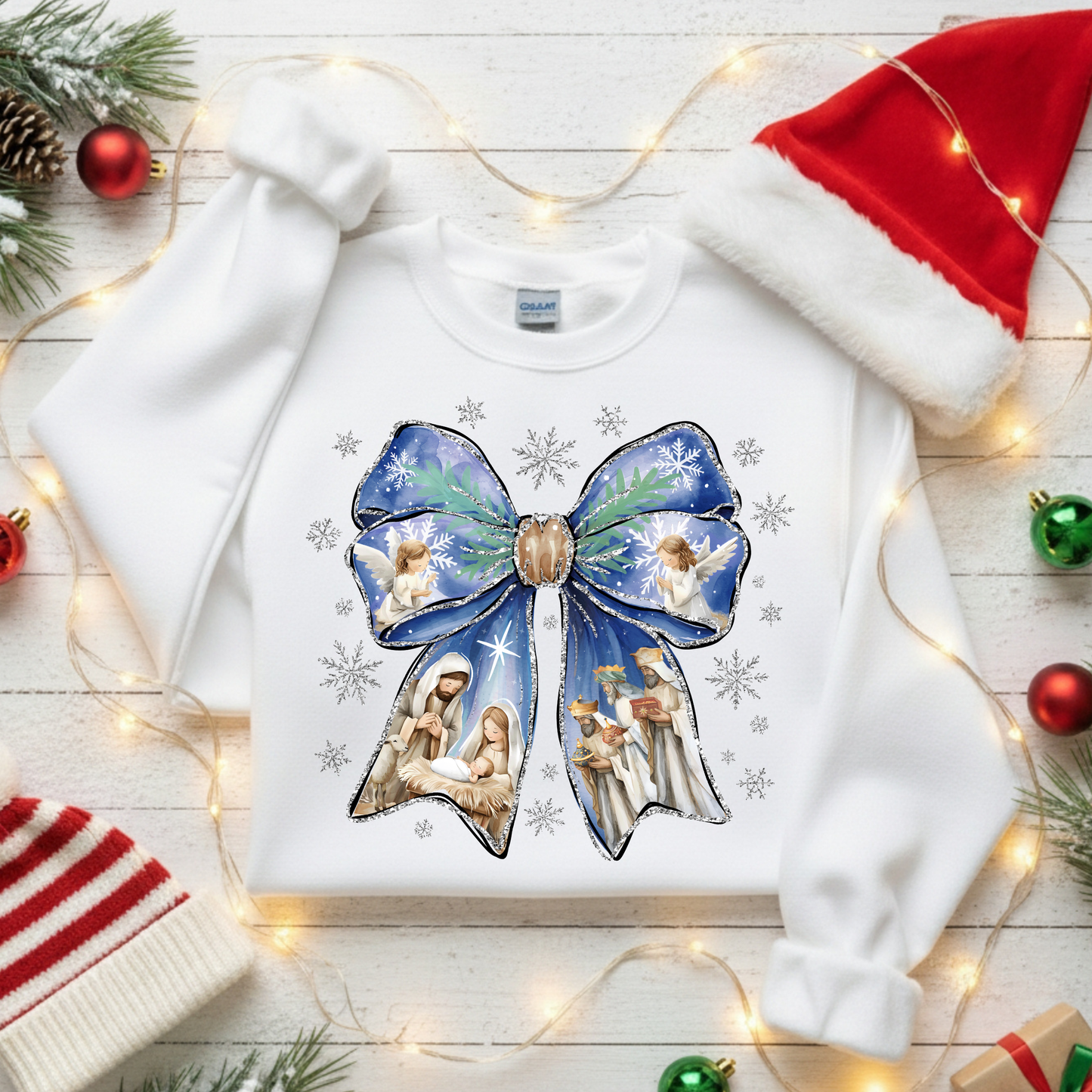 Lazo Nacimiento y Reyes /rosa o azul Dtf Shirt Transfer