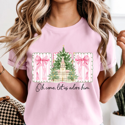 Oh! Come let us adore him Dtf Shirt Transfer