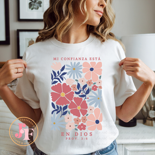 Mi confianza está en Dios DTF Shirt Transfer