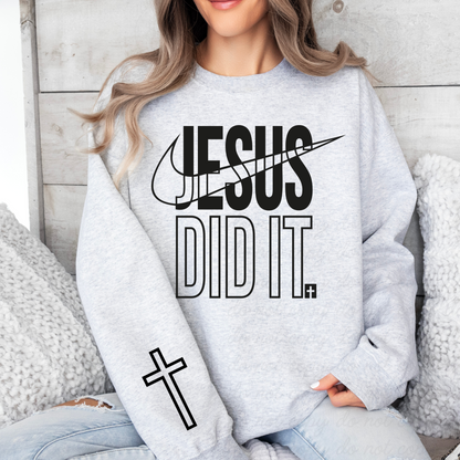 Jesus did it / Cross 2pc DTF Shirt Transfer