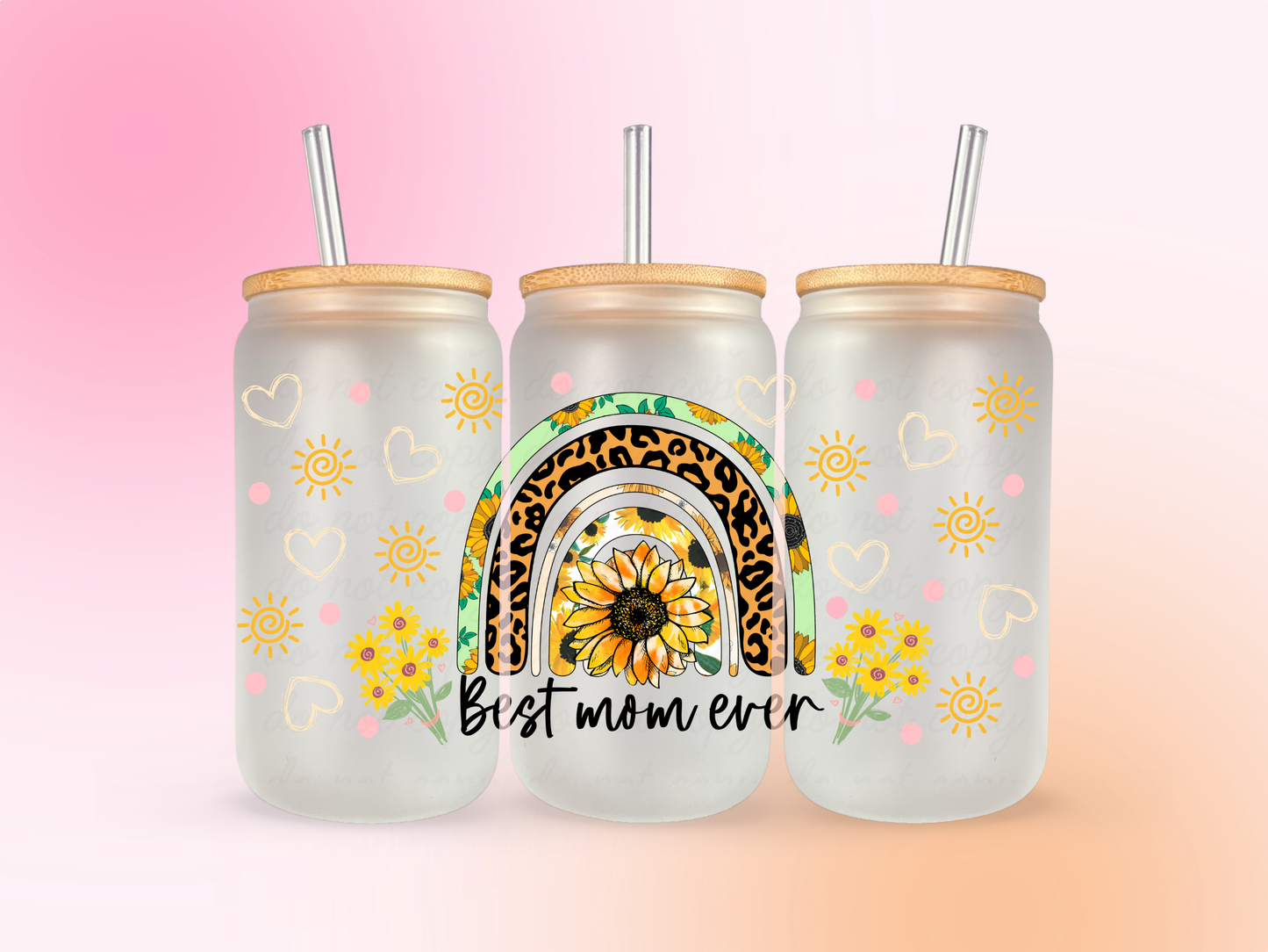 Best mom ever UV DTF CUP WRAP