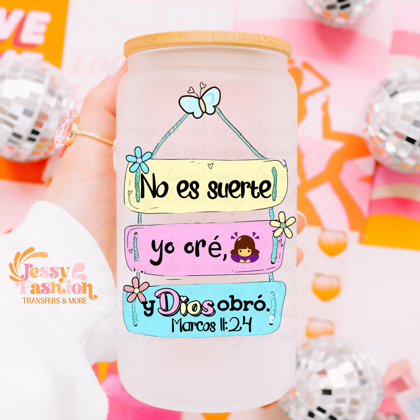 No es suerte UV DTF Decal