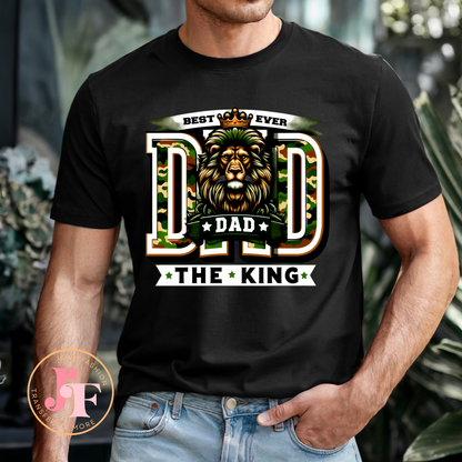 Dad the King DTF Shirt Transfer