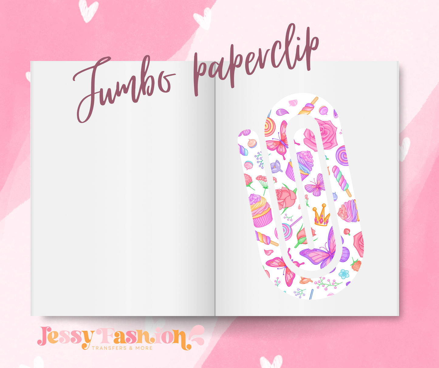 Butterflies sweet and cute Jumbo Paperclip