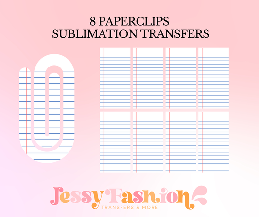 Paper paperclip SUBLIMATION TRANSFER