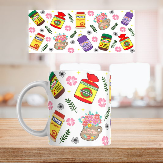 Mamá Amor, Sazón y Fabulosa 11oz Sublimation transfer