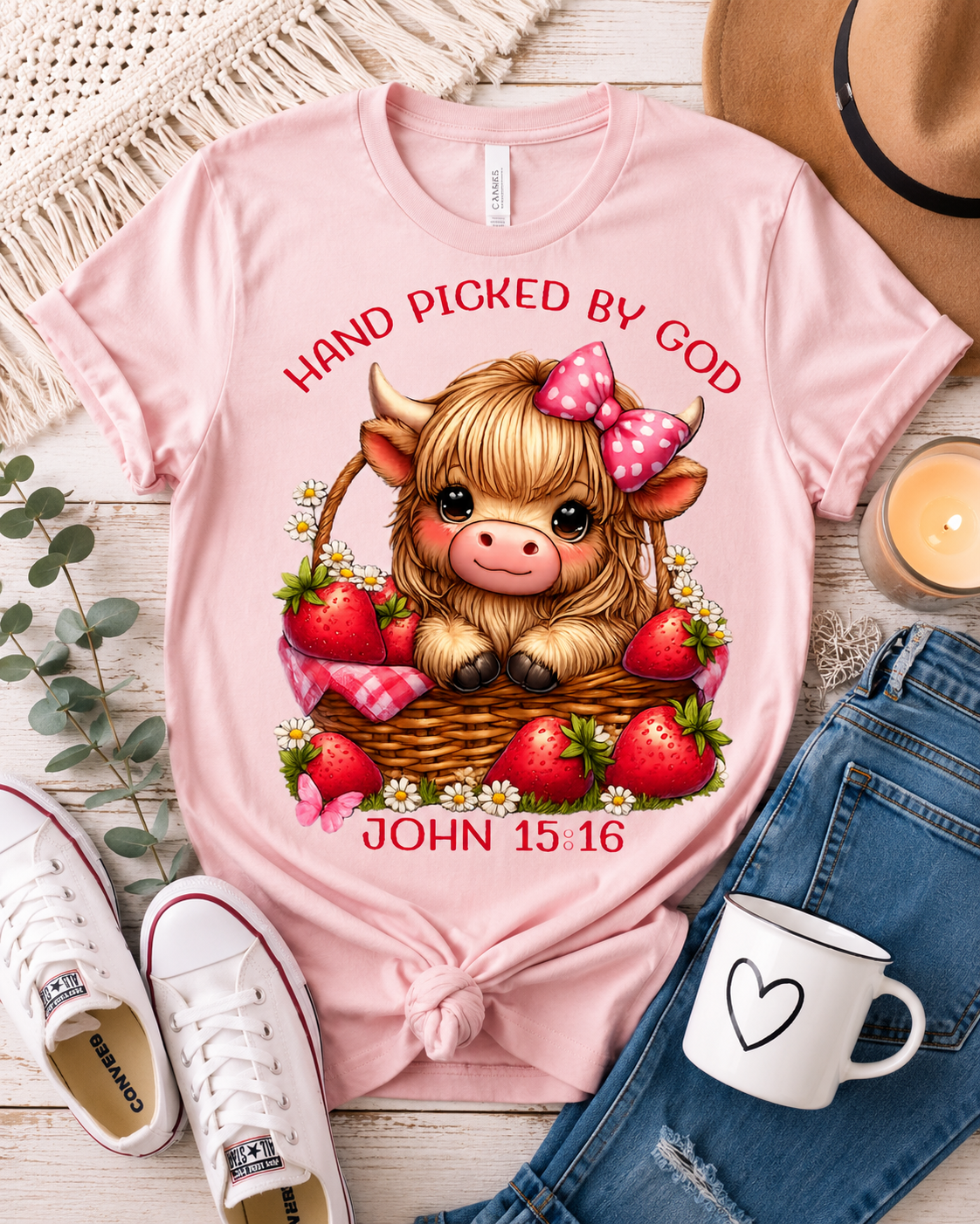 Hand Picked by God Dtf shirt transfer