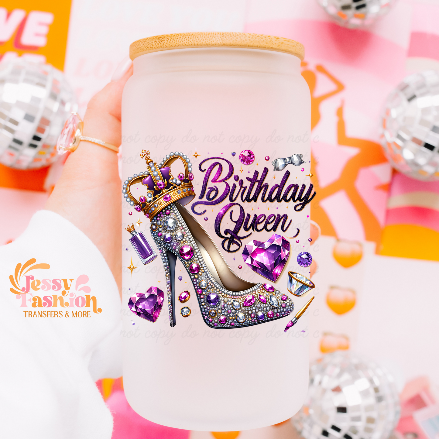 Birthday Queen UV DTF Decal